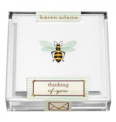 Gift Enclosure, Bee in Acrylic Box, Karen Adams